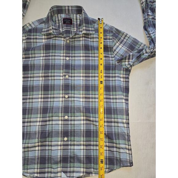 UNTUCKit Shirt Men Medium Blue Plaid RomBauer Preppy Long Sleeve Slim - Picture 8 of 11